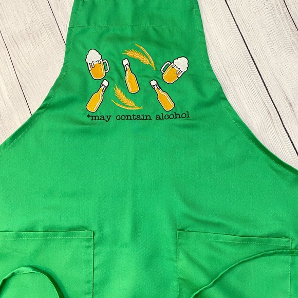 Beer Lovers Embroidered Apron - Picture 1 of 3